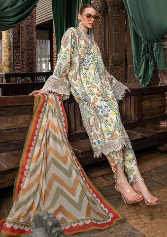 Maria B - 3PC M Print Swiss Lawn Unstitched Suit