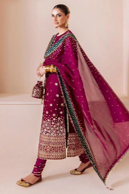 Jazmin Embroidered 3PC Shiffon Unstitched Wedding Collection JZ-03