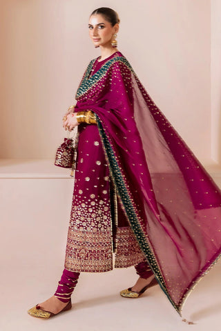 Jazmin Embroidered 3PC Shiffon Unstitched Wedding Collection JZ-03