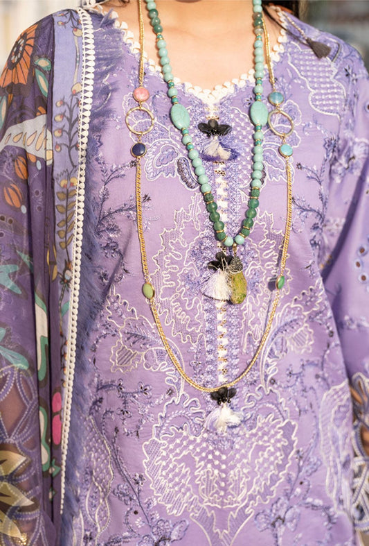 Mushq- 3PC Lawn Unstitched Heavily Embroiderey Suit