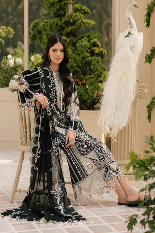 Bin Ilyas - 3PC (Unstitched) Luxury Embroidered Chikenkari Work - F9