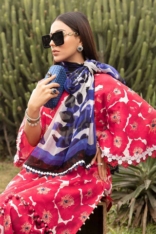 Maria B - 3PC M Print Swiss Lawn Unstitched Suit