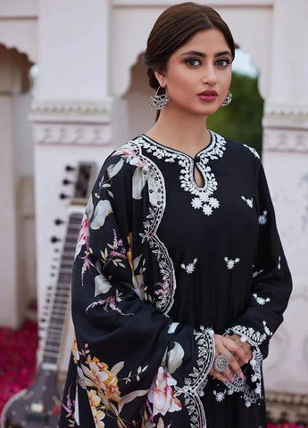 Cross Stitch - 3PC Cotton Unstitched Heavily Embroiderey Suit