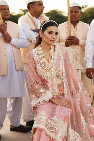 Crimson - 3PC Lawn Unstitched Heavily Embroiderey Suit