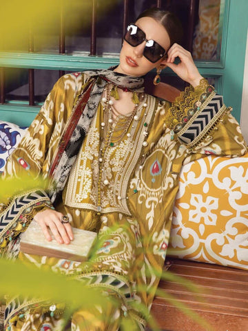 Maria B - 3PC M Print Swiss Lawn Unstitched Suit