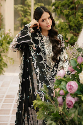 Bin Ilyas - 3PC (Unstitched) Luxury Embroidered Chikenkari Work - F9
