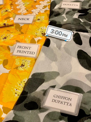 Maria B - 3PC M Print Swiss Lawn Unstitched Suit