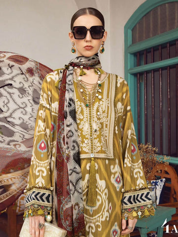 Maria B - 3PC M Print Swiss Lawn Unstitched Suit