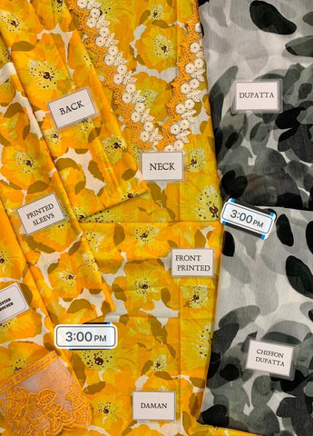 Maria B - 3PC M Print Swiss Lawn Unstitched Suit