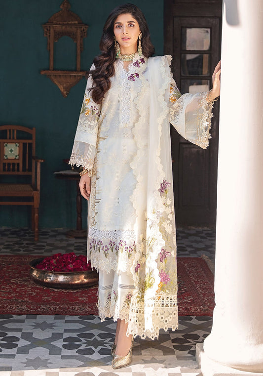 ELAF - 3PC Lawn Chikenkari Embroiderey Unstitched Suit - F3