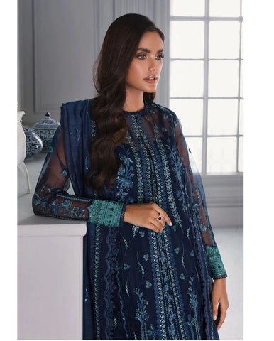 Alhaam - 3PC Lawn Unstitched Sequence Embroiderey Suit
