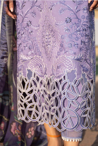 Mushq- 3PC Lawn Unstitched Heavily Embroiderey Suit