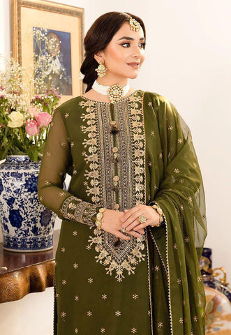 Embroidered Unstitched 3 Piece Chiffon Suit BS-CH10-06-Party Wear