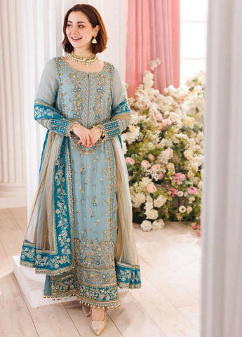 Crizma Embroidered 3PC Shiffon Unstitched Wedding Collection CR-01