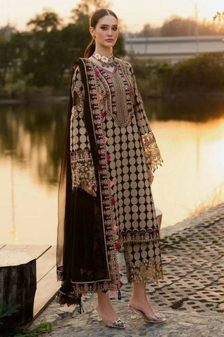 Printed Patch Emb Lawn 3 Piece Unstitched Suit MPT-2905-B- 45 - Summer Collection