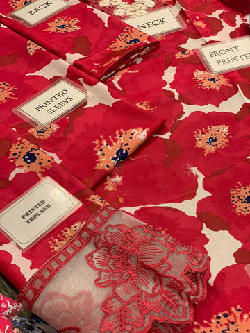 Maria B - 3PC M Print Swiss Lawn Unstitched Suit