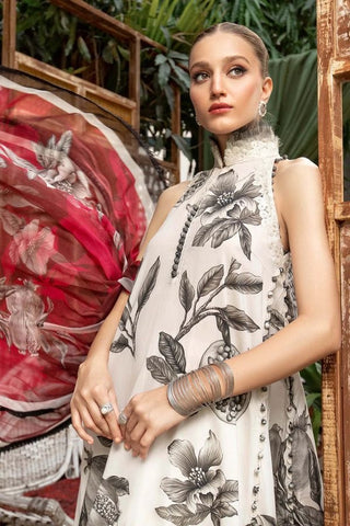 Maria B - 3PC M Print Swiss Lawn Unstitched Suit