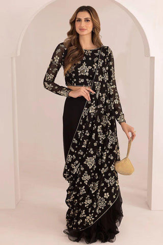 Jazmin Embroidered 3PC Pure Shiffon Unstitched Wedding Collection JZ-02