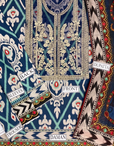 Maria B - 3PC M Print Swiss Lawn Unstitched Suit