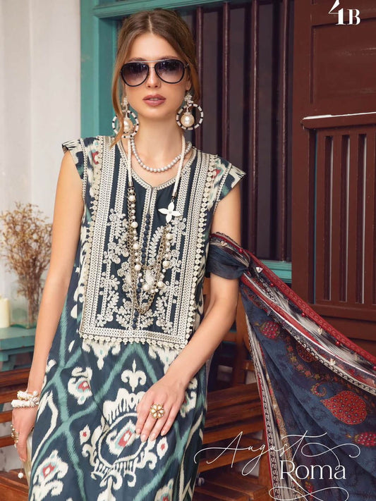 Maria B - 3PC M Print Swiss Lawn Unstitched Suit