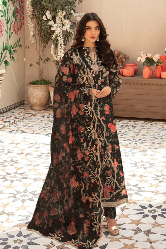 Vaniya - 3PC Swiss Lawn Unstitched Digital Print Suit