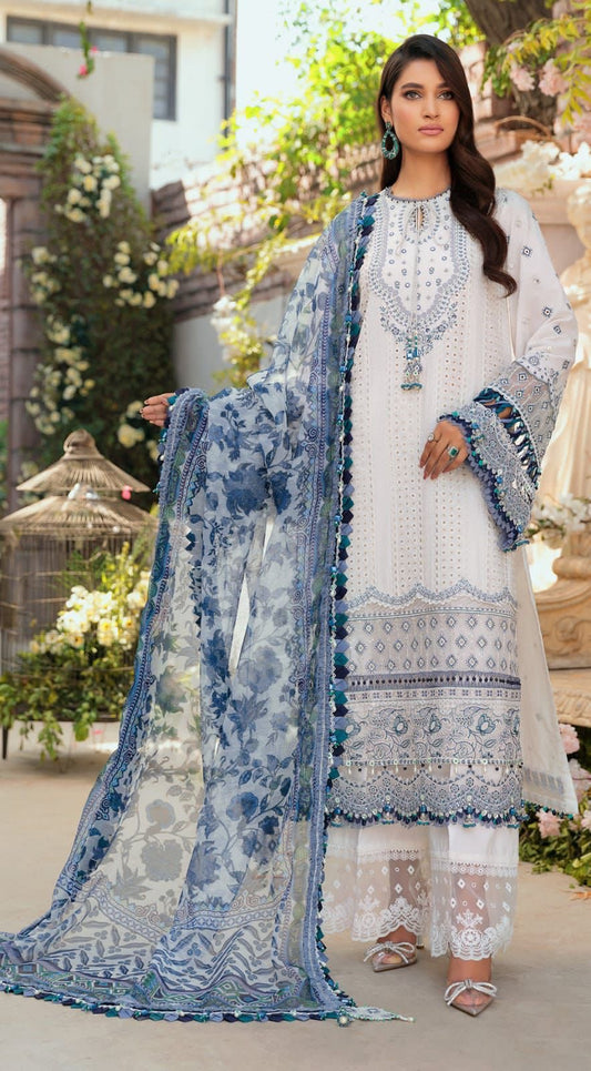 Anaya - 3PC Lawn Unstitched Heavily Embroiderey Suit