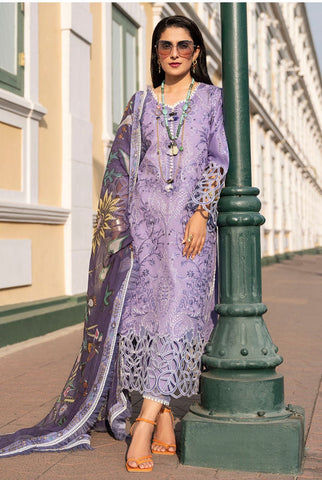 Mushq- 3PC Lawn Unstitched Heavily Embroiderey Suit