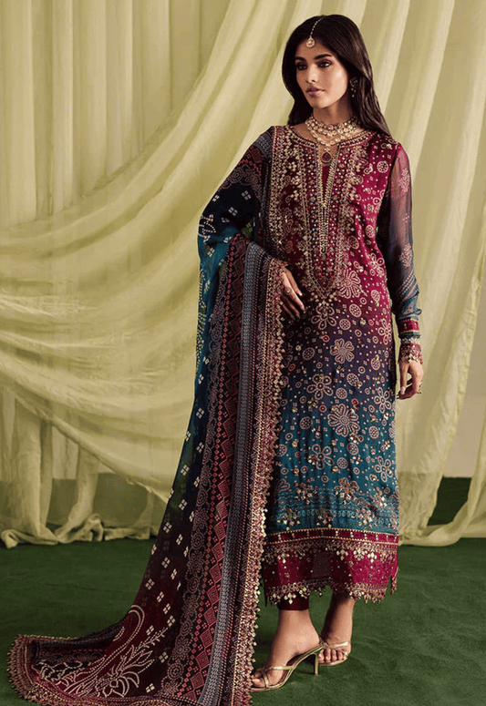 Printed Patch Emb Lawn 3 Piece Unstitched Suit NL-NP-700 - Summer Collection