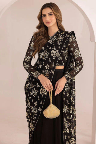 Jazmin Embroidered 3PC Pure Shiffon Unstitched Wedding Collection JZ-02