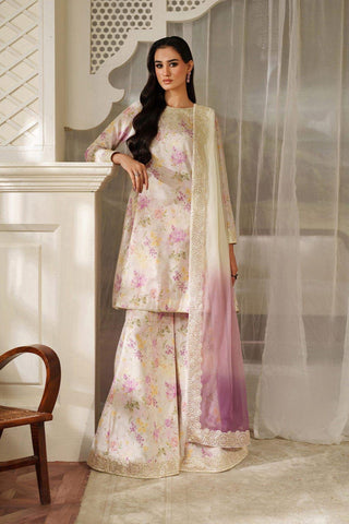 Printed Patch Emb Lawn 3 Piece Unstitched Suit MPT-2905-B- 32- Summer Collection