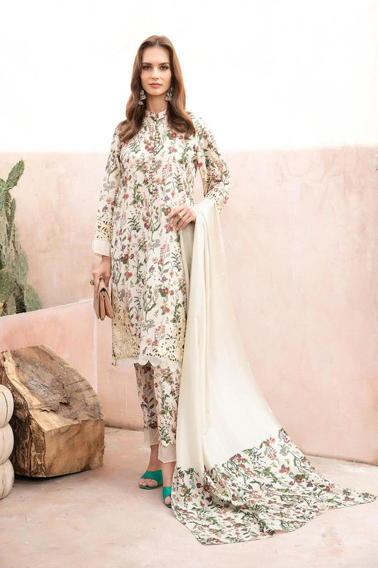 Maria B - 3PC Print Swiss Lawn Unstitched Suit