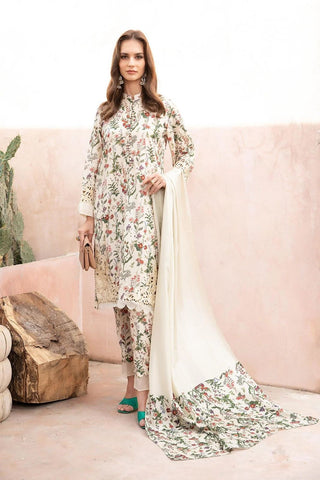 Maria B - 3PC Print Swiss Lawn Unstitched Suit