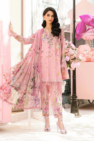 Printed Patch Emb Lawn 3 Piece Unstitched Suit MPT-2905-B- 32- Summer Collection
