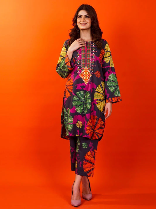 - 3PC Swiss Lawn Unstitched Digital Print Suit