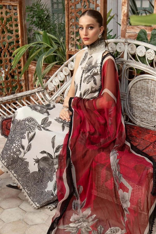 Maria B - 3PC M Print Swiss Lawn Unstitched Suit