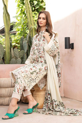 Maria B - 3PC Print Swiss Lawn Unstitched Suit
