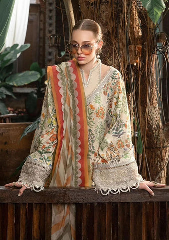 Maria B - 3PC M Print Swiss Lawn Unstitched Suit