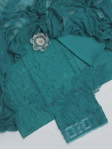 Maria B - 3PC Lawn Unstitched Heavily Embroiderey Suit