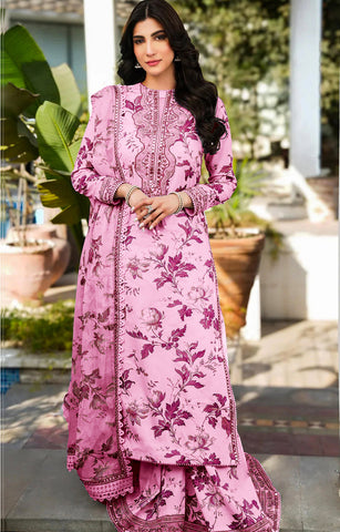 Printed Patch Emb Lawn 3 Piece Unstitched Suit MPT-2905-B- 41- Summer Collection
