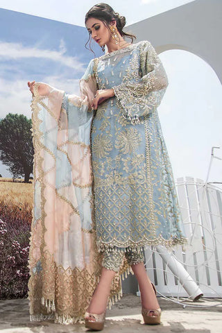 3PC ORGANZA Embroidery Suit With Embroidery Net Dupatta