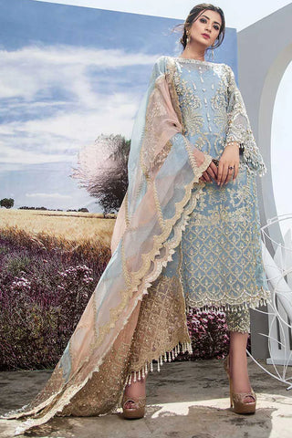 3PC ORGANZA Embroidery Suit With Embroidery Net Dupatta